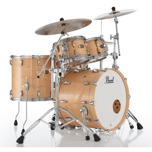 Pearl Masters Maple Pure 4pc Drum Set w/22x18BD w/L-Bracket R2 Mounts Natural Maple - Drum Center Of Portsmouth