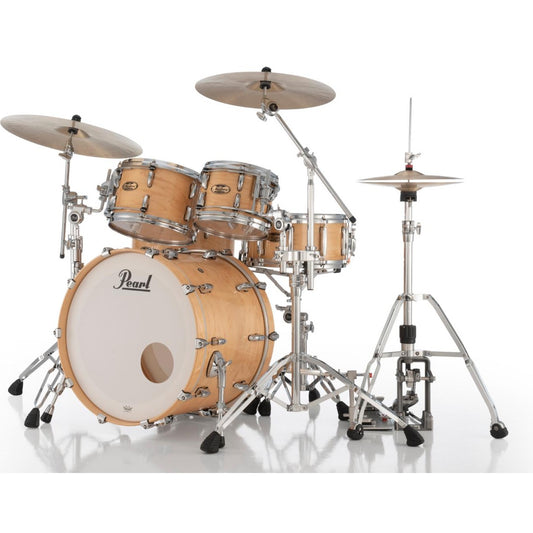 Pearl Masters Maple Pure 4pc Drum Set w/22x18BD w/L-Bracket R2 Mounts Natural Maple - Drum Center Of Portsmouth