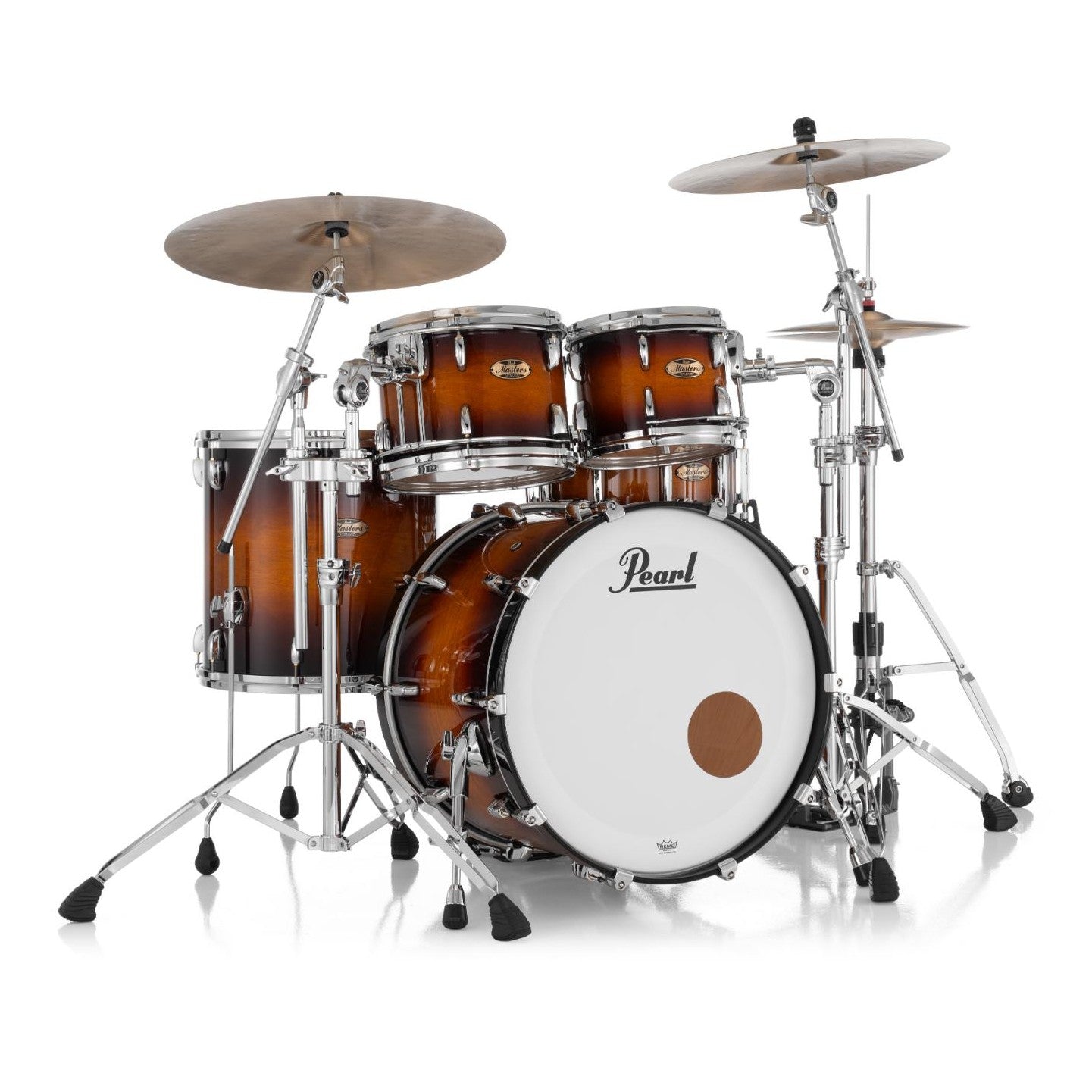 Pearl Masters Maple Pure 4pc Drum Set w/22x18BD w/Standard R2 Mounts Vintage Tobacco Burst - Drum Center Of Portsmouth