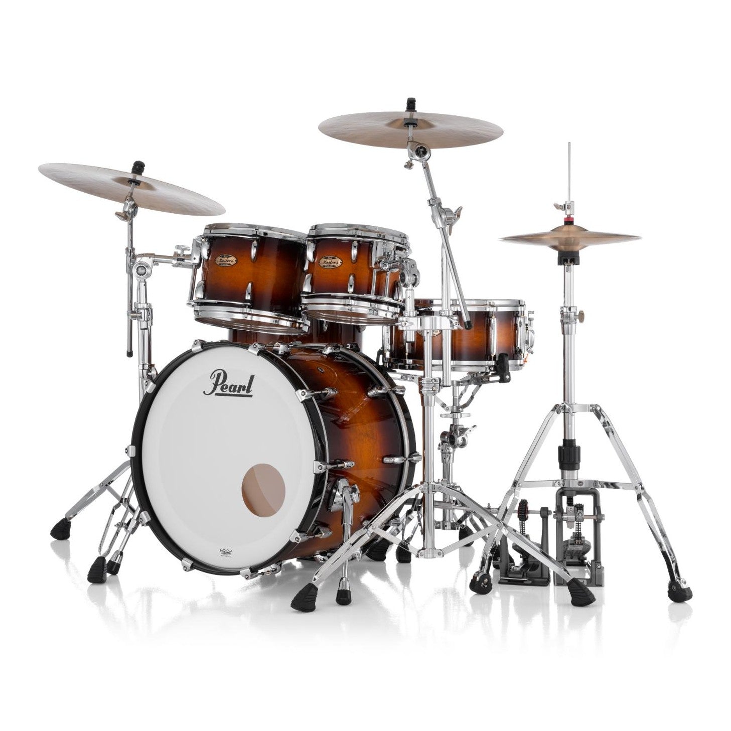 Pearl Masters Maple Pure 4pc Drum Set w/22x18BD w/Standard R2 Mounts Vintage Tobacco Burst - Drum Center Of Portsmouth