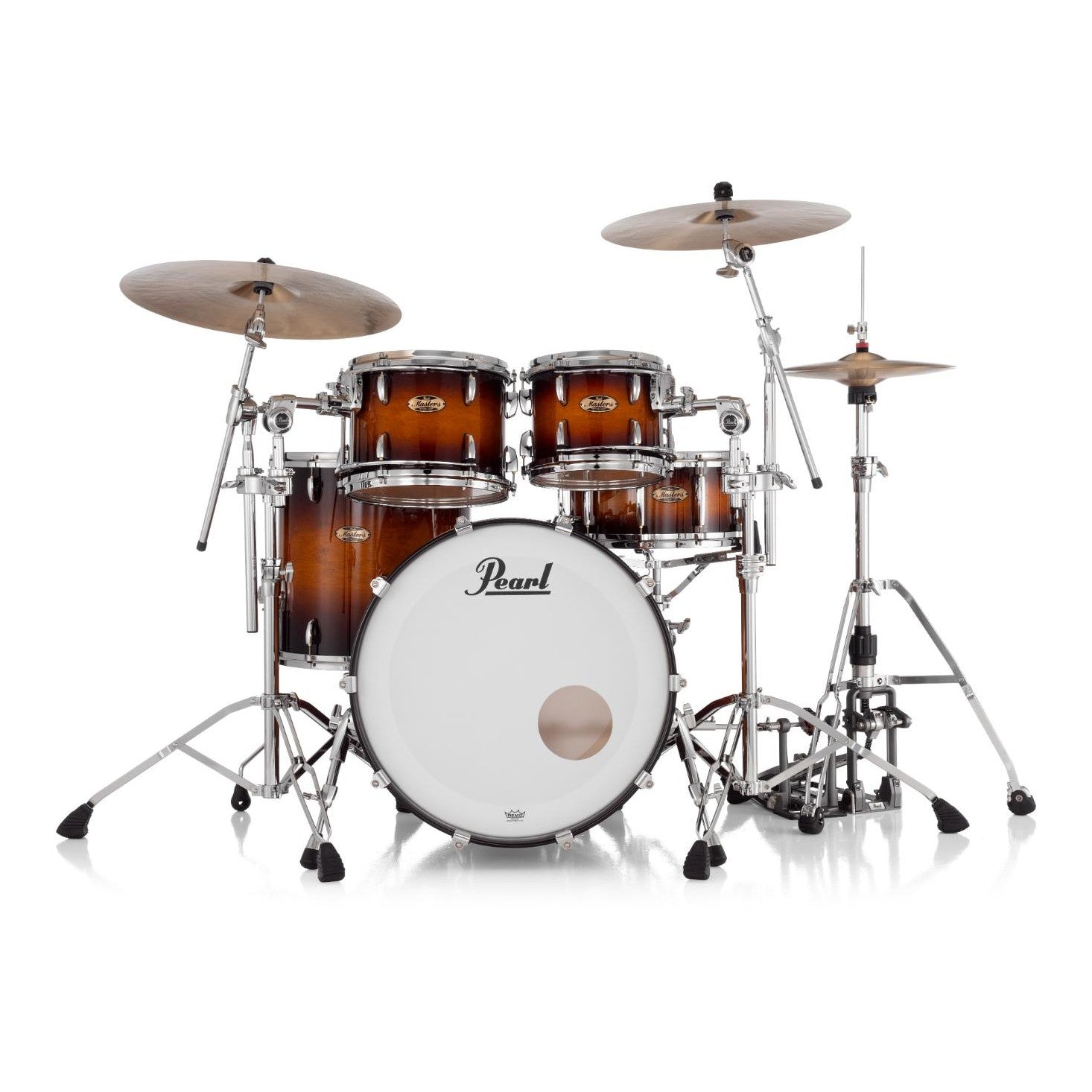 Pearl Masters Maple Pure 4pc Drum Set w/22x18BD w/Standard R2 Mounts Vintage Tobacco Burst - Drum Center Of Portsmouth