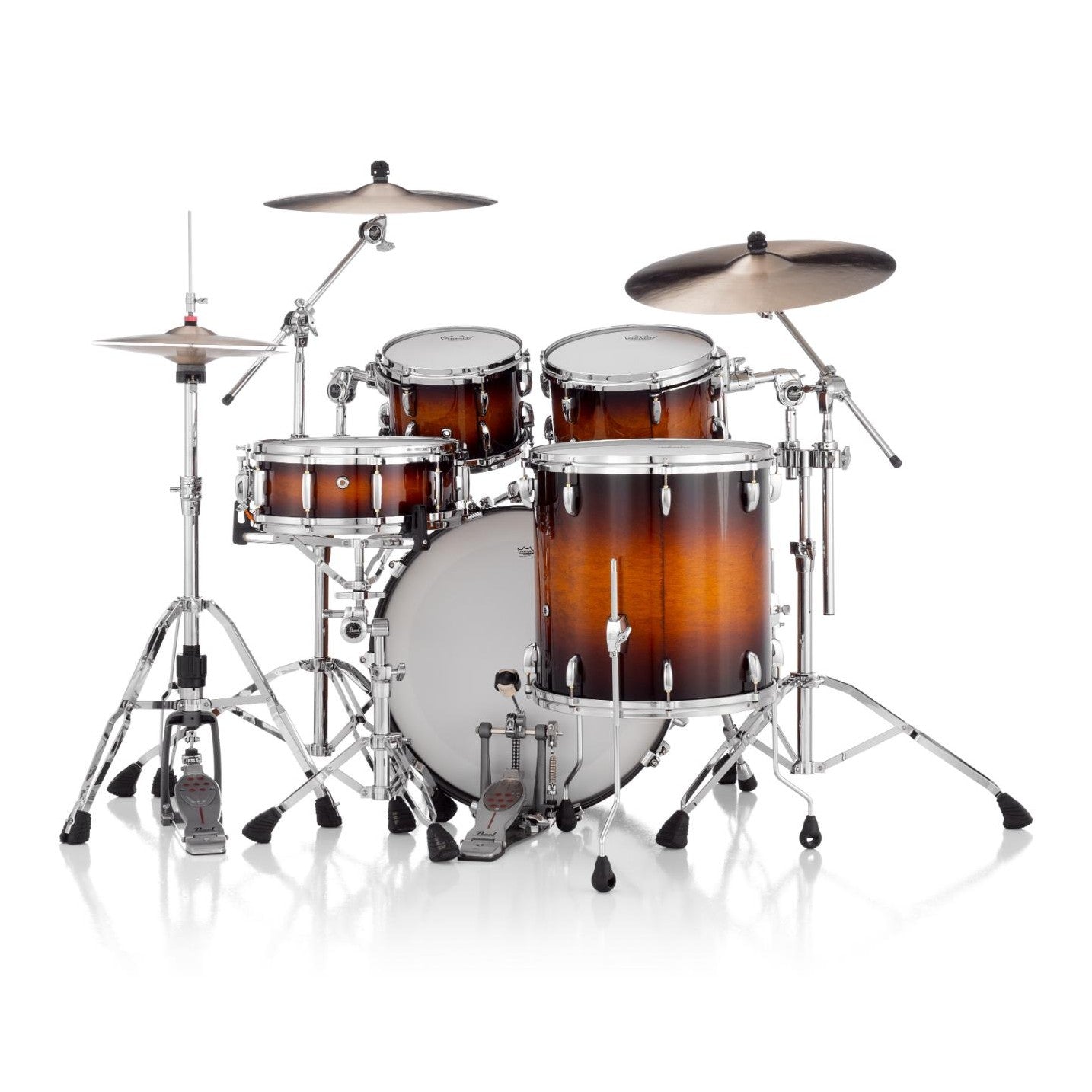 Pearl Masters Maple Pure 4pc Drum Set w/22x18BD w/Standard R2 Mounts Vintage Tobacco Burst - Drum Center Of Portsmouth