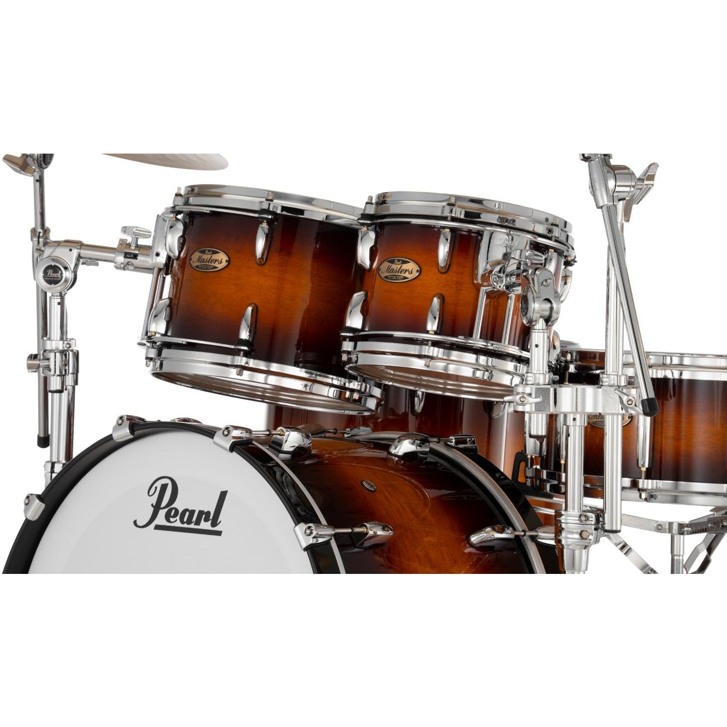 Pearl Masters Maple Pure 4pc Drum Set w/22x18BD w/Standard R2 Mounts Vintage Tobacco Burst - Drum Center Of Portsmouth