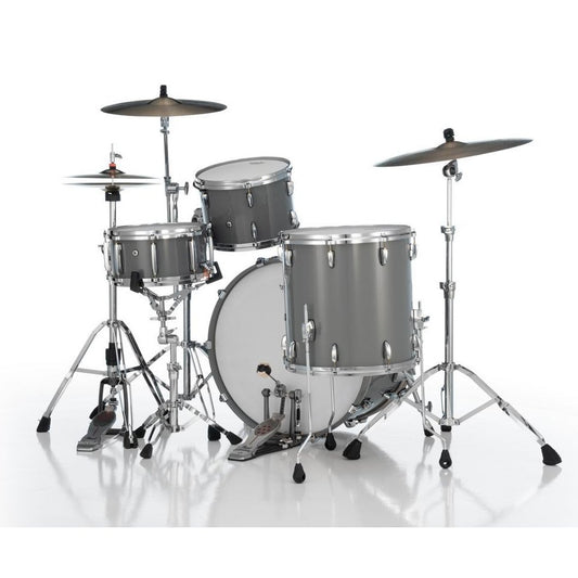 Pearl Masters Maple Pure 3pc Drum Set 24/13/16 w/L-Bracket R2 Mounts Putty Gray - Drum Center Of Portsmouth