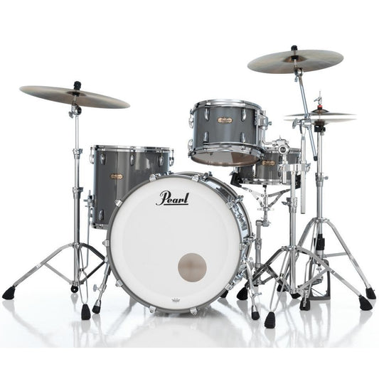 Pearl Masters Maple Pure 3pc Drum Set 24/13/16 w/L-Bracket R2 Mounts Putty Gray - Drum Center Of Portsmouth