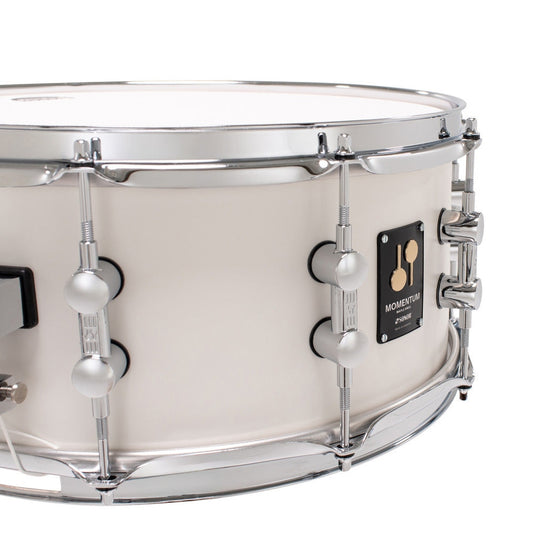 Sonor Momentum Maple Snare Drum 14x6.5 Satin Pure White - Drum Center Of Portsmouth