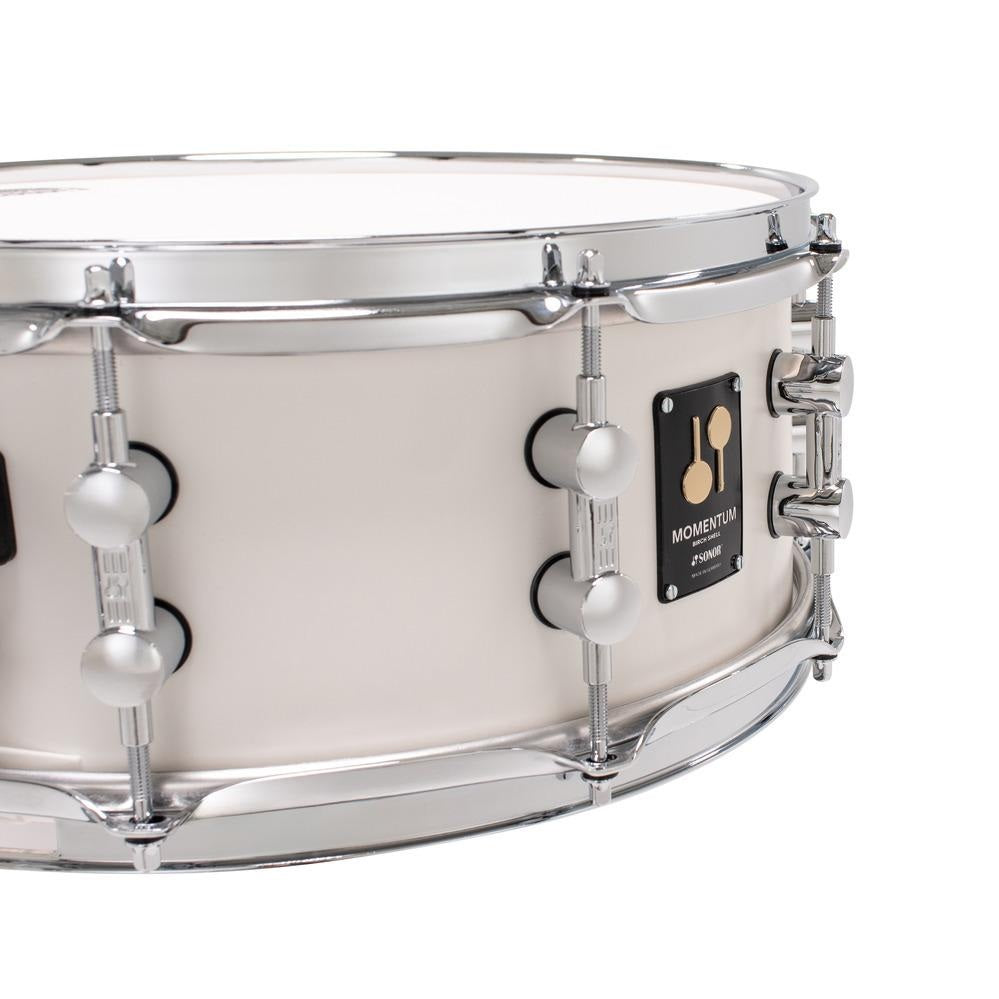 Sonor Momentum Birch Snare Drum 14x5.75 Satin Pure White - Drum Center Of Portsmouth