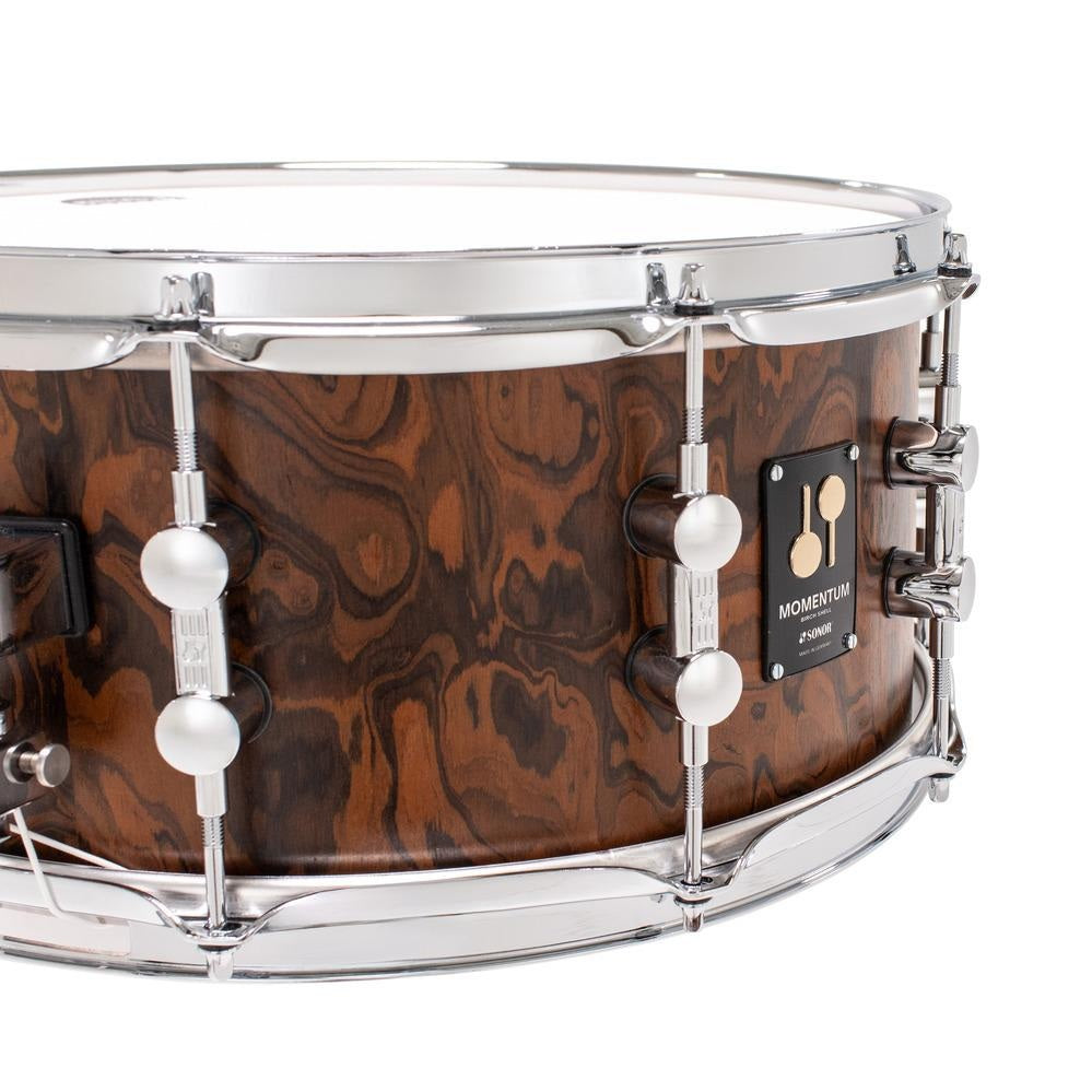 Sonor Momentum Birch Snare Drum 14x6.5 California Burl - Drum Center Of Portsmouth