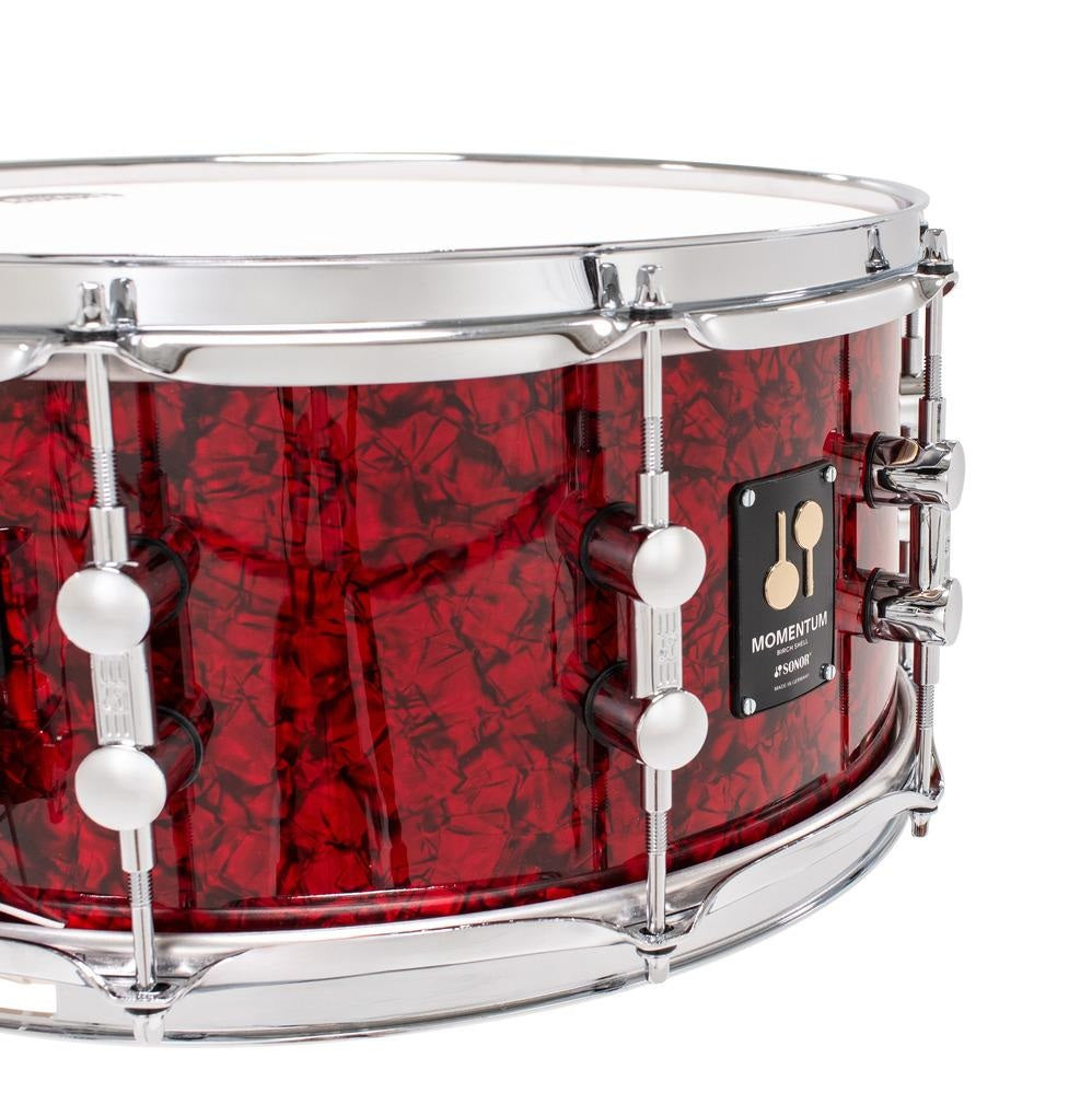 Sonor Momentum Birch Snare Drum 14x6.5 Red Pearl - Drum Center Of Portsmouth