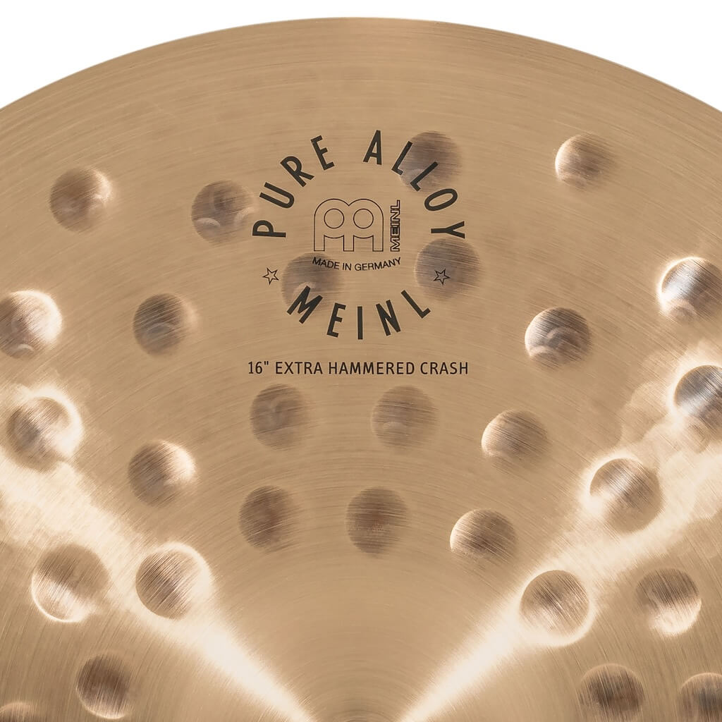 Meinl Pure Alloy Custom Extra Hammered Crash Cymbal 16 - Drum Center Of Portsmouth