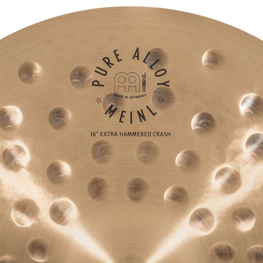 Meinl Pure Alloy Custom Extra Hammered Crash Cymbal 16 - Drum Center Of Portsmouth