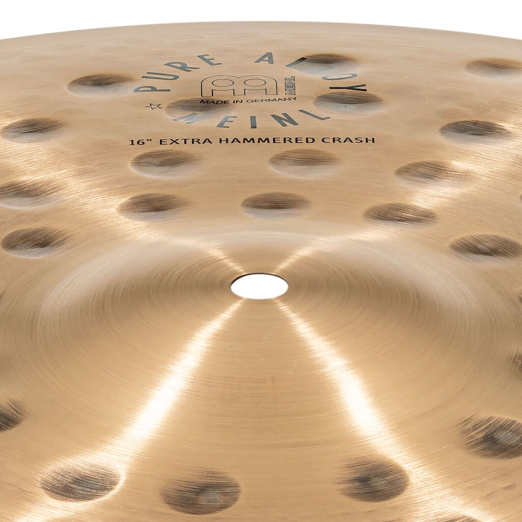 Meinl Pure Alloy Custom Extra Hammered Crash Cymbal 16 - Drum Center Of Portsmouth
