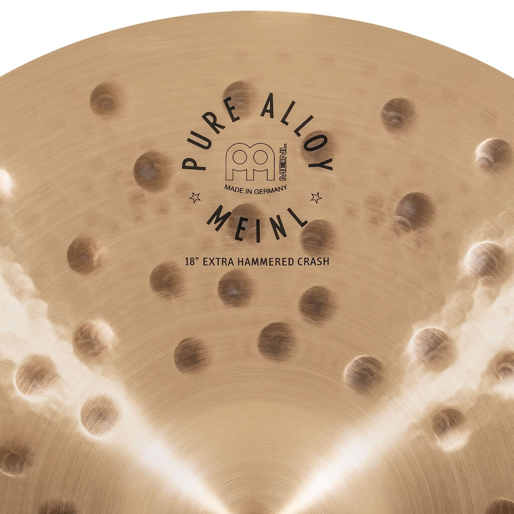 Meinl Pure Alloy Custom Extra Hammered Crash Cymbal 18 - Drum Center Of Portsmouth
