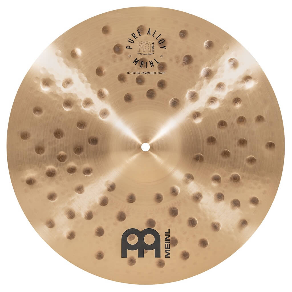 Meinl Pure Alloy Custom Extra Hammered Crash Cymbal 18 - Drum Center Of Portsmouth