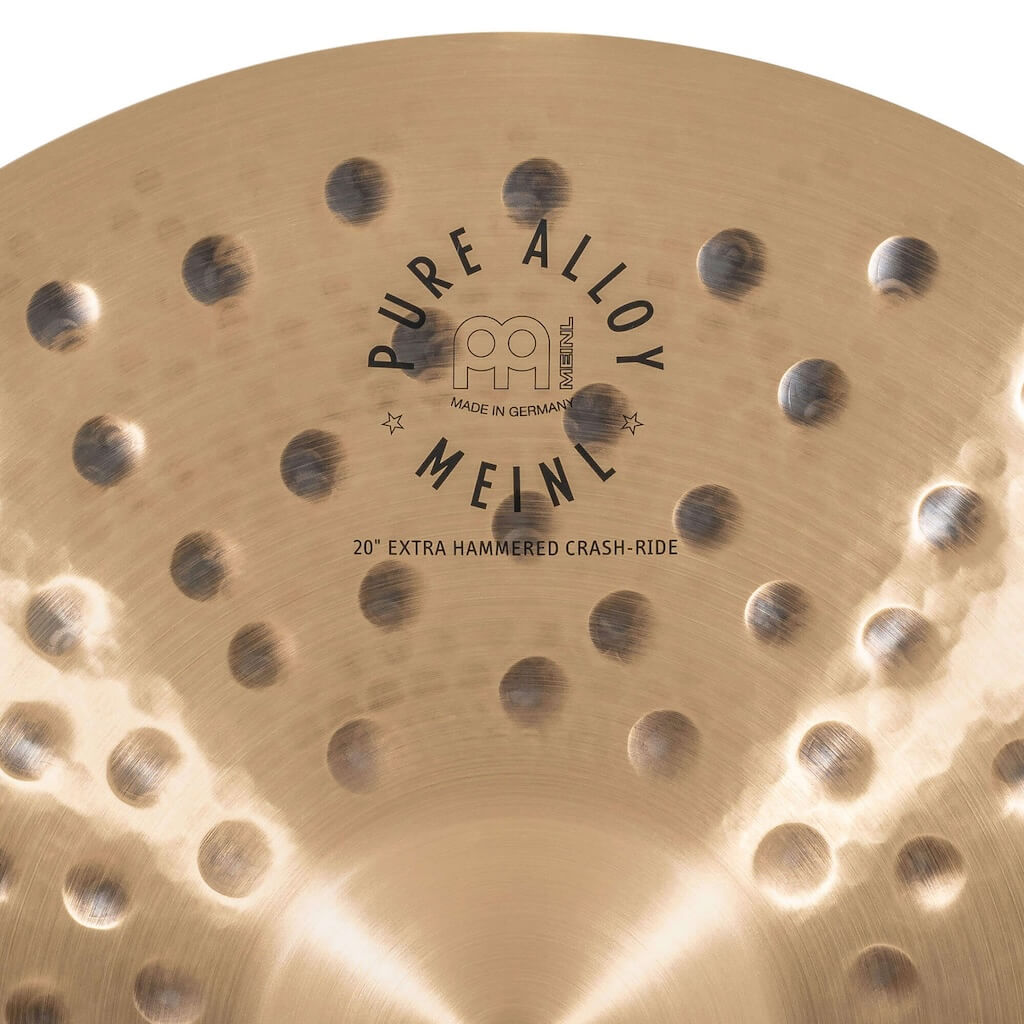 Meinl Pure Alloy Custom Extra Hammered Crash-Ride Cymbal 20 - Drum Center Of Portsmouth