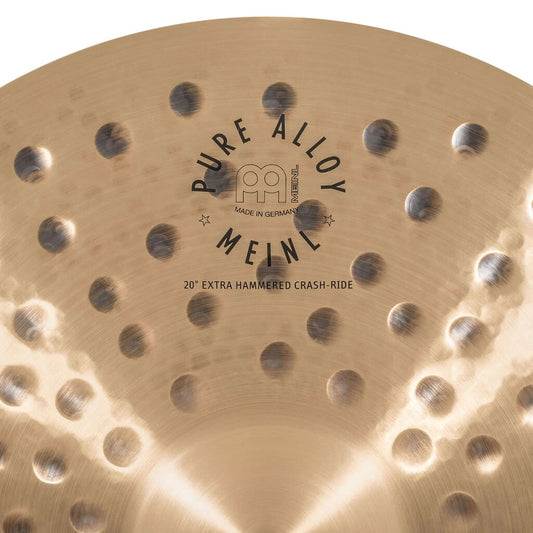 Meinl Pure Alloy Custom Extra Hammered Crash-Ride Cymbal 20 - Drum Center Of Portsmouth