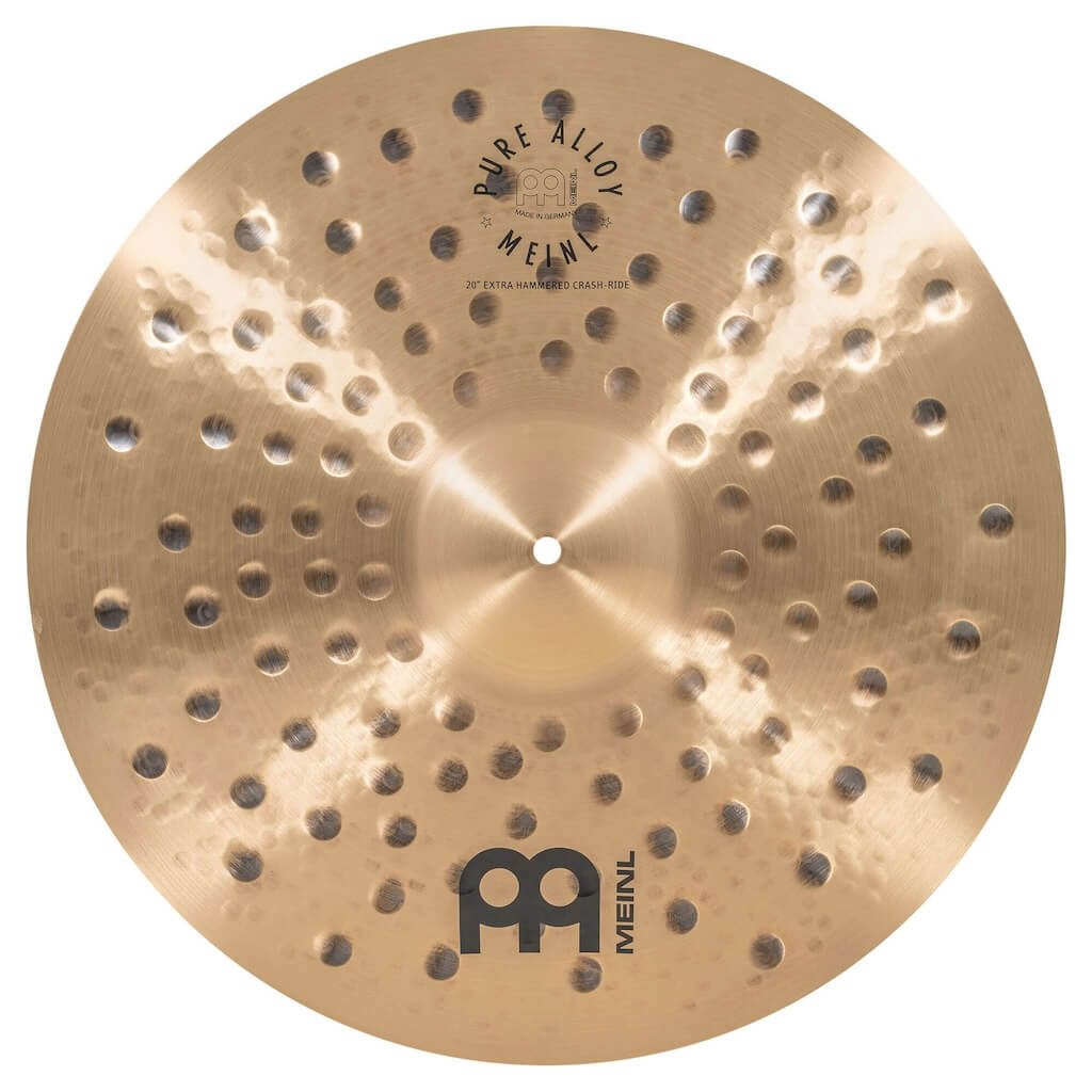 Meinl Pure Alloy Custom Extra Hammered Crash-Ride Cymbal 20 - Drum Center Of Portsmouth