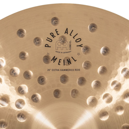 Meinl Pure Alloy Custom Extra Hammered Ride Cymbal 20 - Drum Center Of Portsmouth