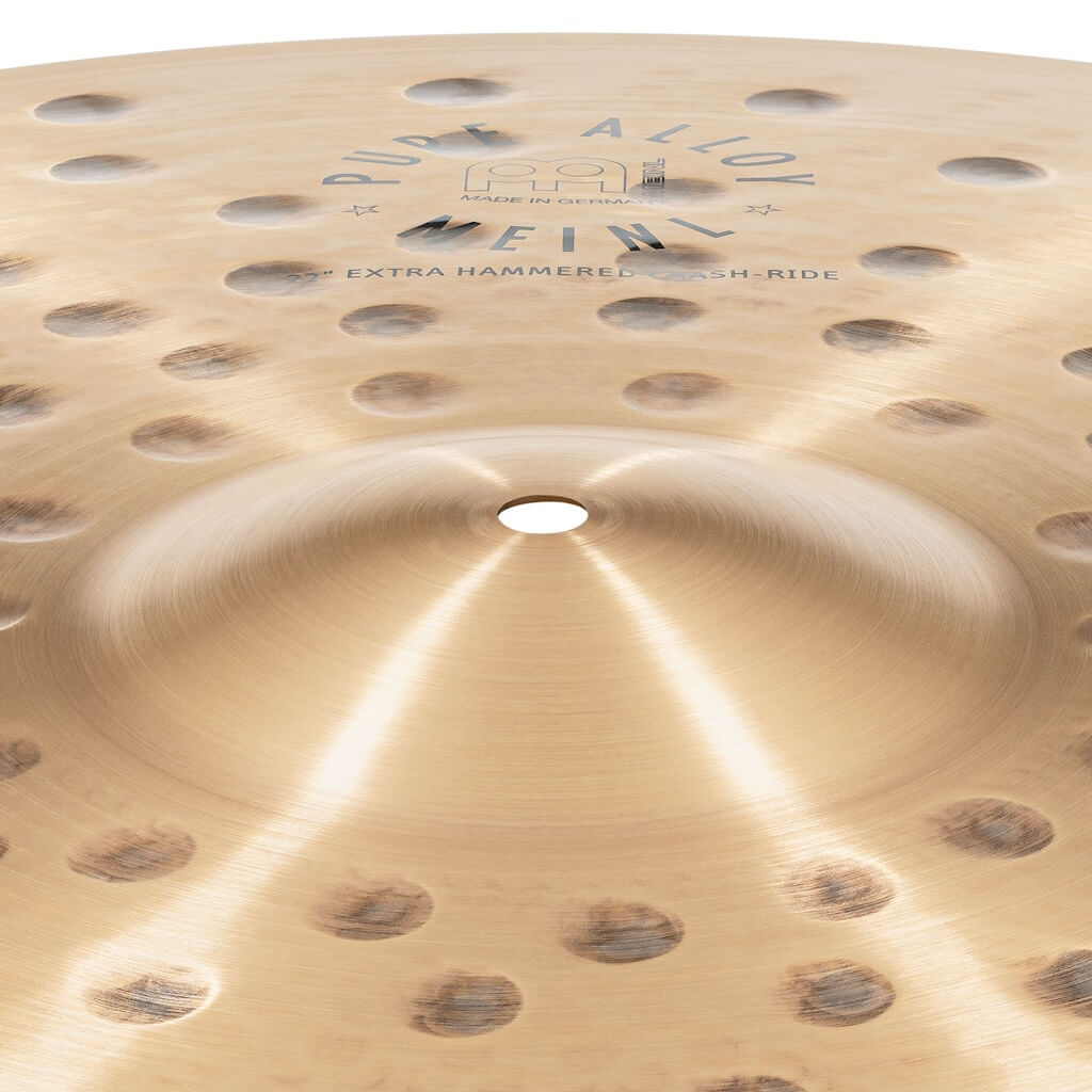 Meinl Pure Alloy Custom Extra Hammered Crash-Ride Cymbal 22 - Drum Center Of Portsmouth