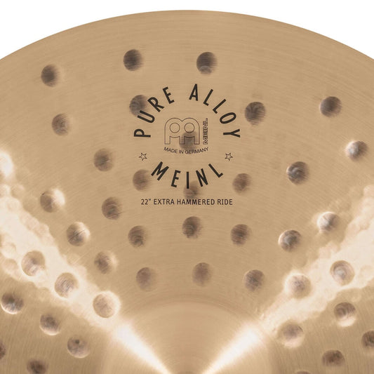 Meinl Pure Alloy Custom Extra Hammered Ride Cymbal 22 - Drum Center Of Portsmouth
