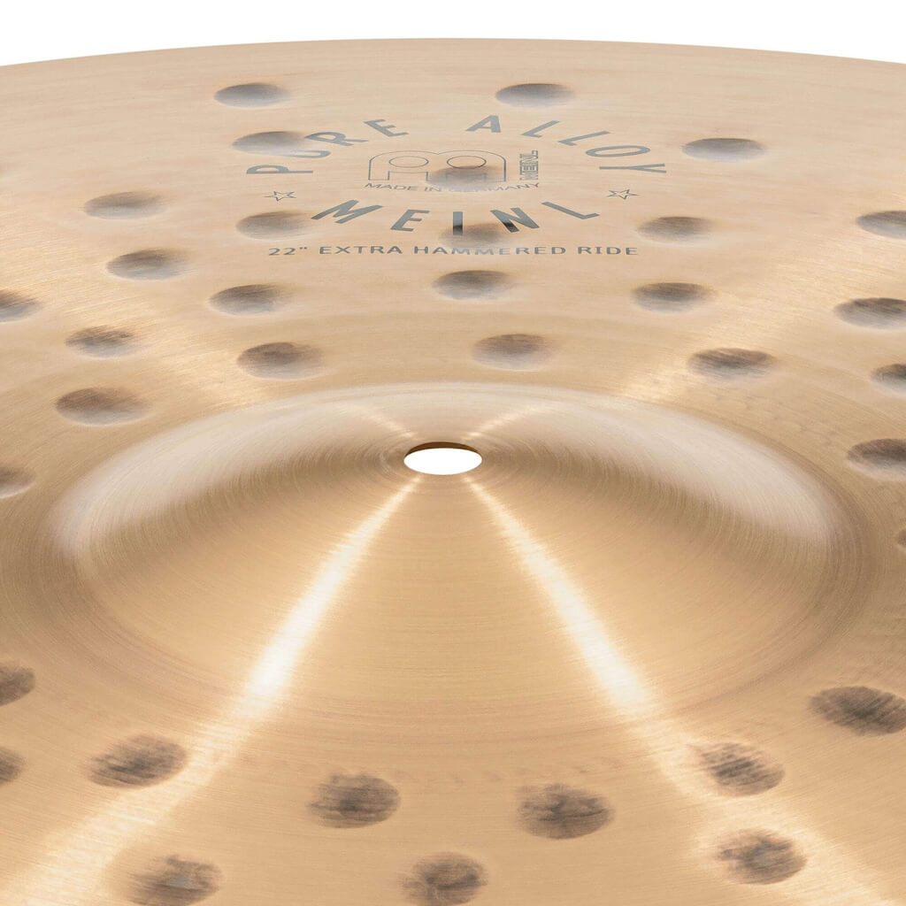 Meinl Pure Alloy Custom Extra Hammered Ride Cymbal 22 - Drum Center Of Portsmouth