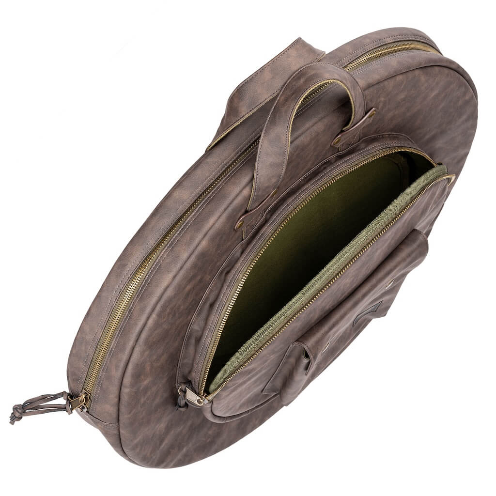 Meinl Vintage Hyde Cymbal Bag 22 Dark Brown - Drum Center Of Portsmouth