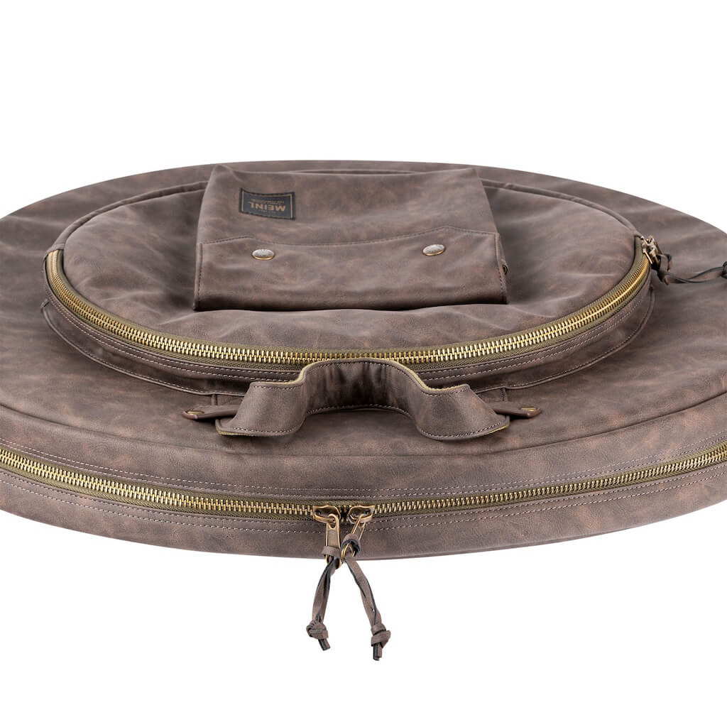 Meinl Vintage Hyde Cymbal Bag 22 Dark Brown - Drum Center Of Portsmouth