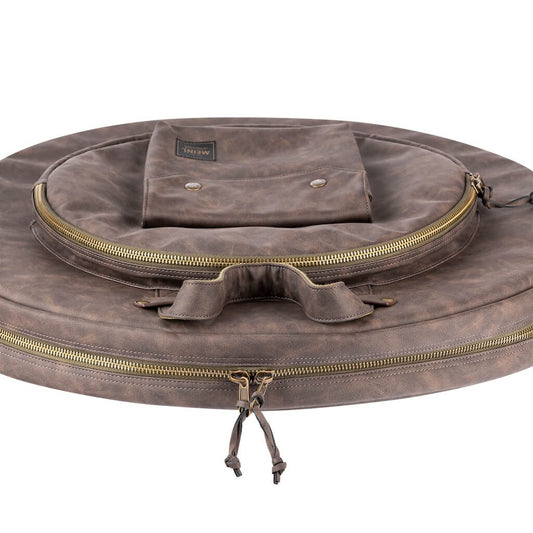 Meinl Vintage Hyde Cymbal Bag 22 Dark Brown - Drum Center Of Portsmouth