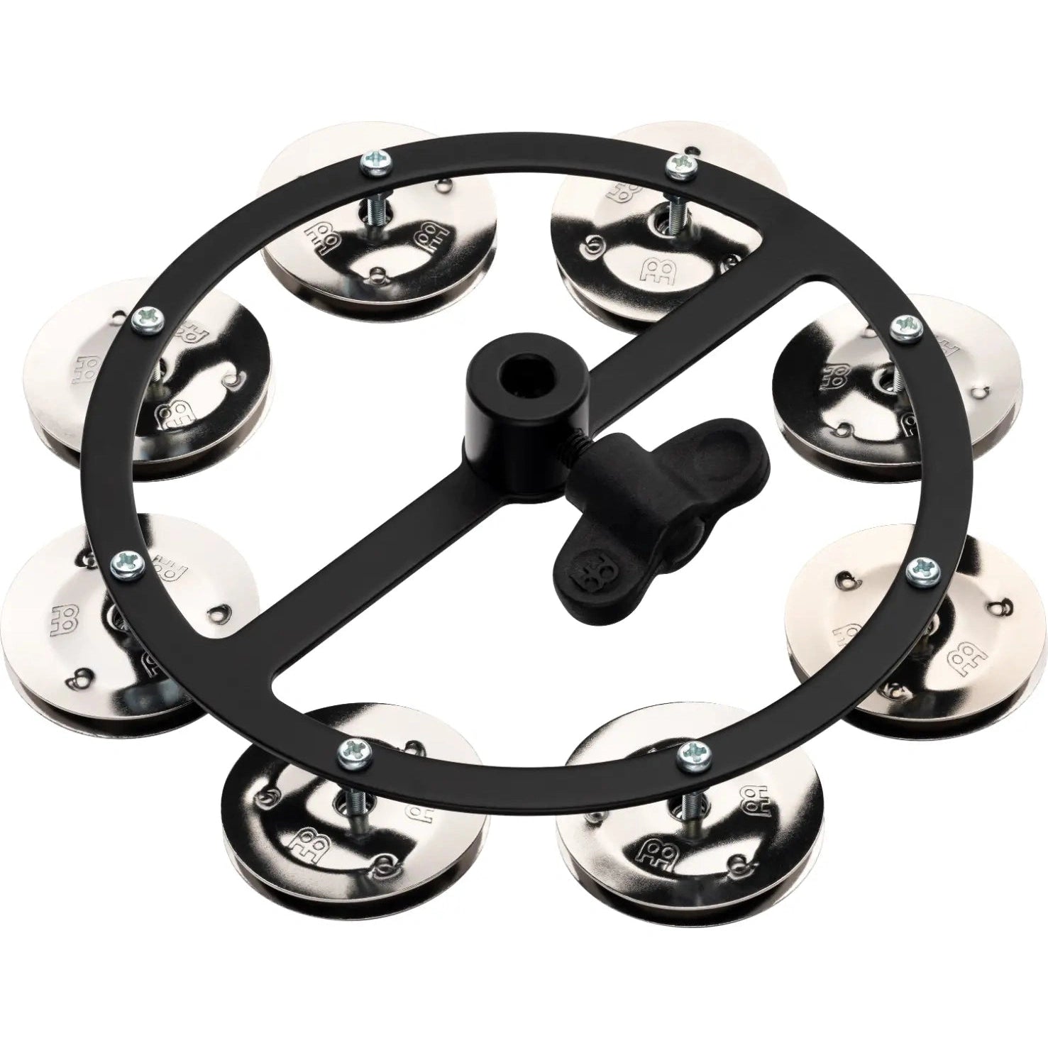 [SO] Meinl Headliner Hi Hat Tambourine 5 Steel Jingles 1 Row Black - Drum Center Of Portsmouth