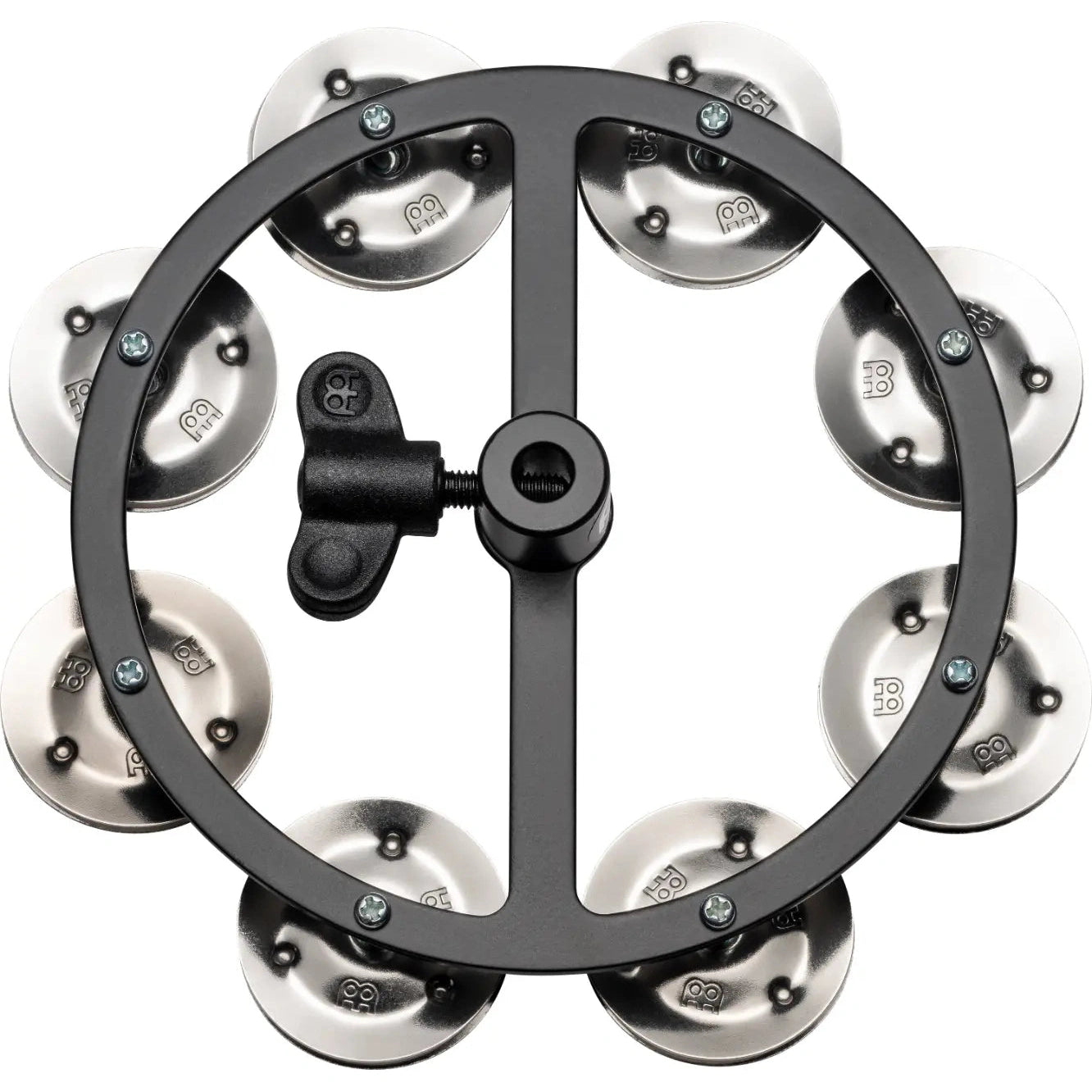 [SO] Meinl Headliner Hi Hat Tambourine 5 Steel Jingles 1 Row Black - Drum Center Of Portsmouth