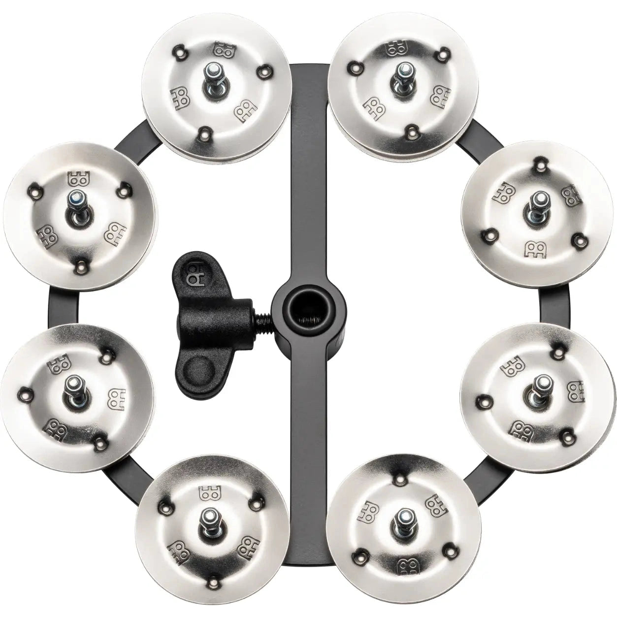 [SO] Meinl Headliner Hi Hat Tambourine 5 Steel Jingles 1 Row Black - Drum Center Of Portsmouth