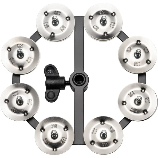 [SO] Meinl Headliner Hi Hat Tambourine 5 Steel Jingles 1 Row Black - Drum Center Of Portsmouth