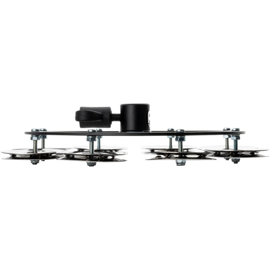 [SO] Meinl Headliner Hi Hat Tambourine 5 Steel Jingles 1 Row Black - Drum Center Of Portsmouth