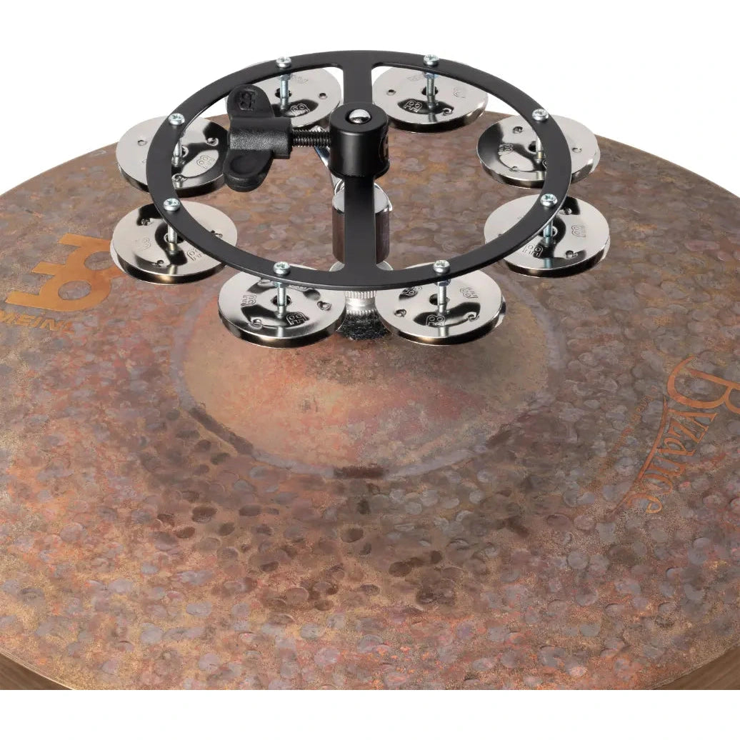 [SO] Meinl Headliner Hi Hat Tambourine 5 Steel Jingles 1 Row Black - Drum Center Of Portsmouth