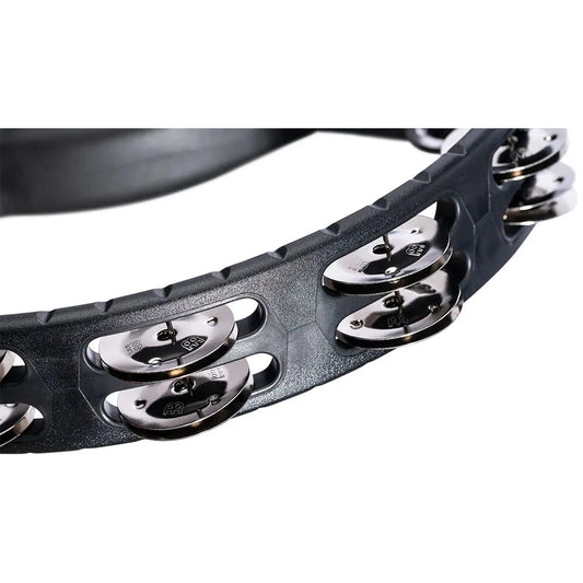 [SO] Meinl Headliner ABS Hand Held Tambourine Steel Jingles Black - Drum Center Of Portsmouth