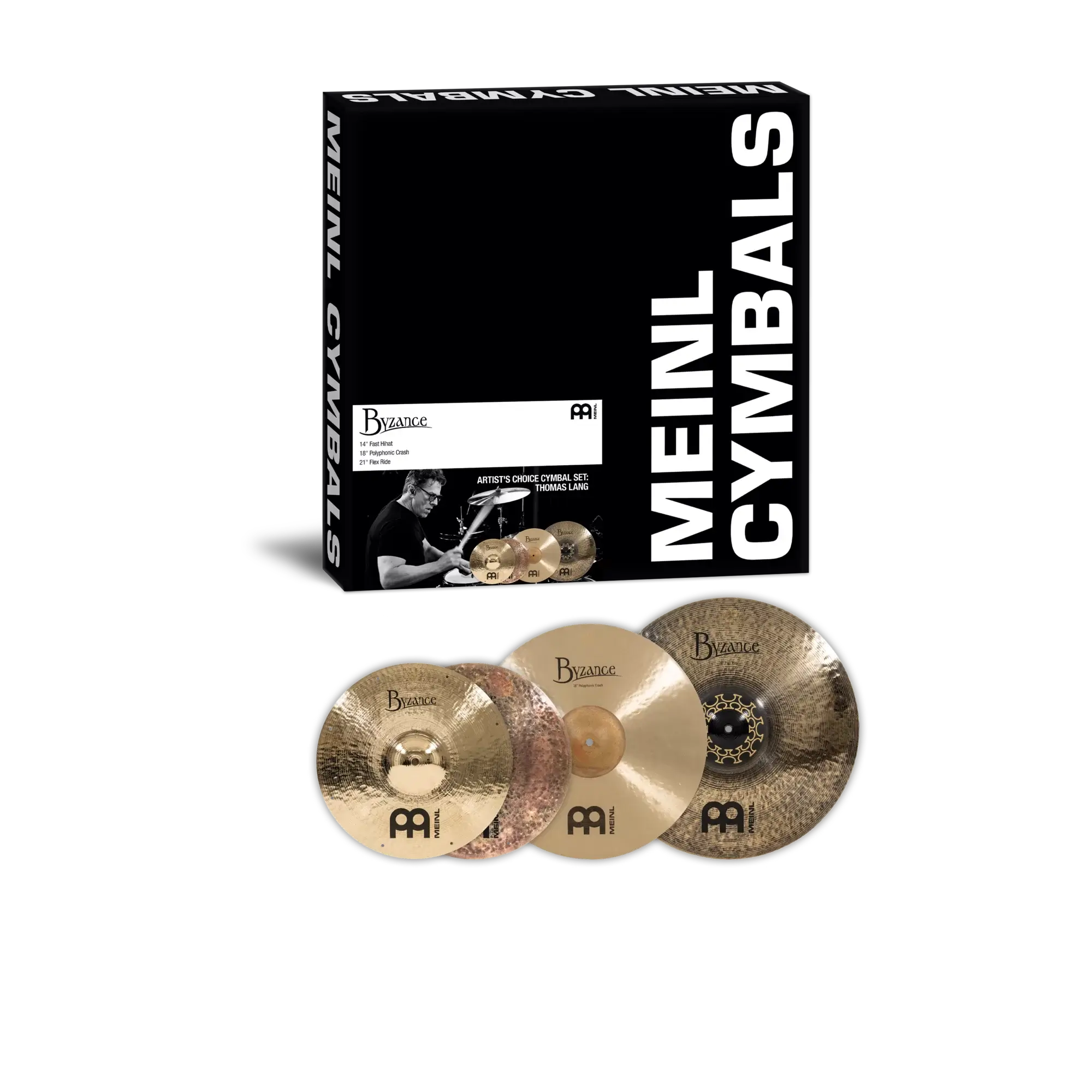 Meinl Artist's Choice Cymbal Set: Thomas Lang 14/18/21 - Drum Center Of Portsmouth