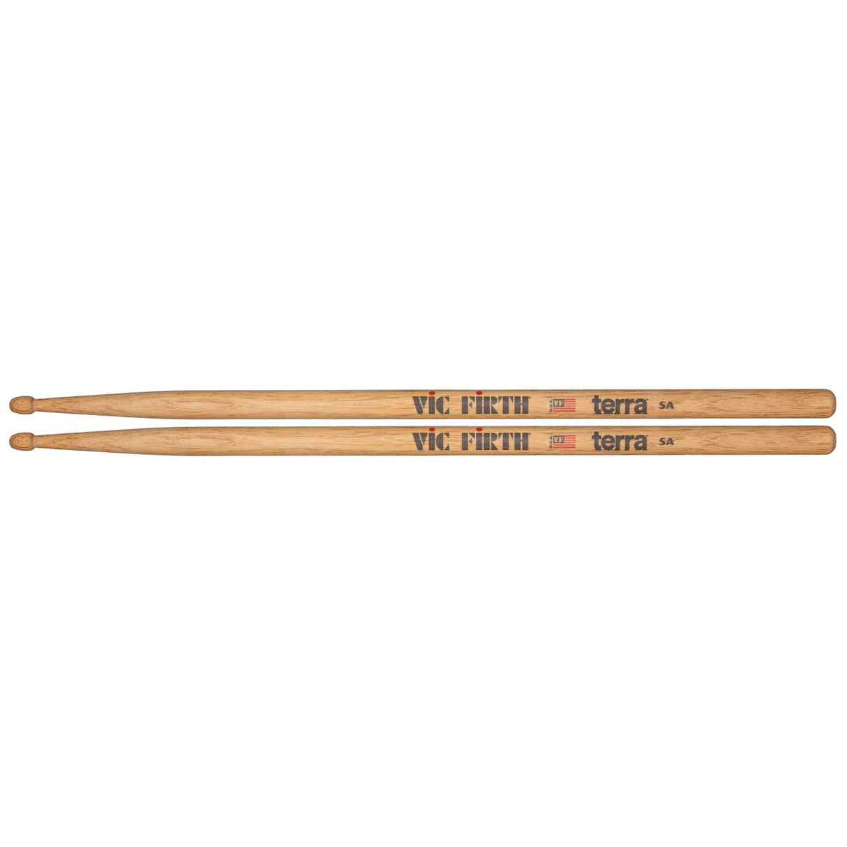 Vic Firth 3 Pair of American Classic 5A Drum Stick w/Black Finish & Free Pair of 5AT Terra - Drum Center Of Portsmouth