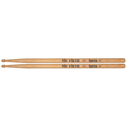 Vic Firth 3 Pair of American Classic 5A Drum Stick w/Black Finish & Free Pair of 5AT Terra - Drum Center Of Portsmouth