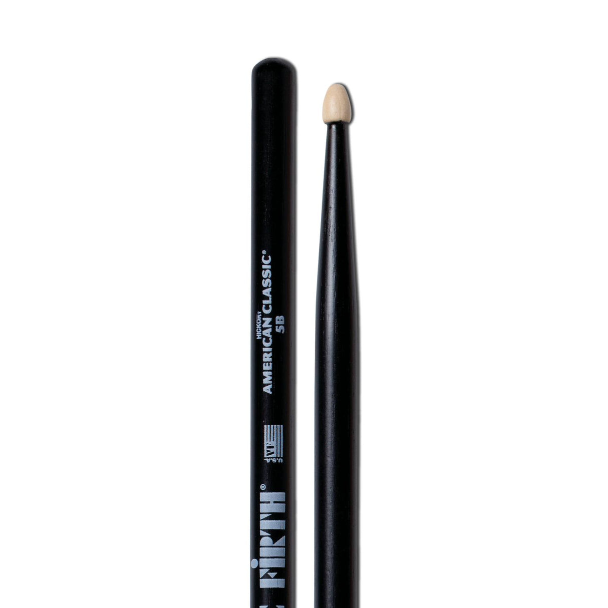 Vic Firth 3 Pair of American Classic 5B Drum Stick w/Black Finish & Free Pair of 5BT Terra - Drum Center Of Portsmouth