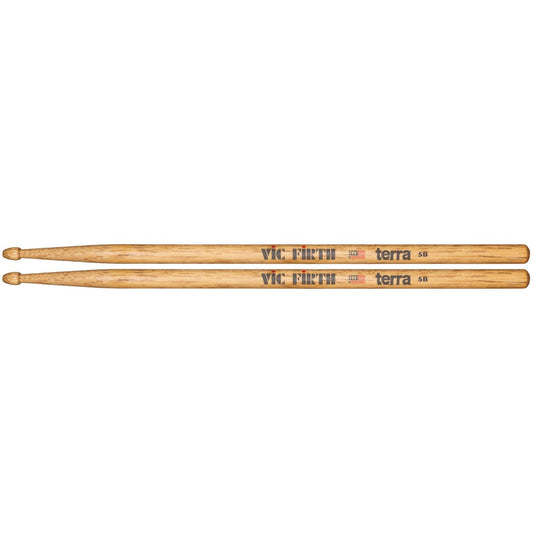Vic Firth 3 Pair of American Classic 5B Drum Stick w/Black Finish & Free Pair of 5BT Terra - Drum Center Of Portsmouth