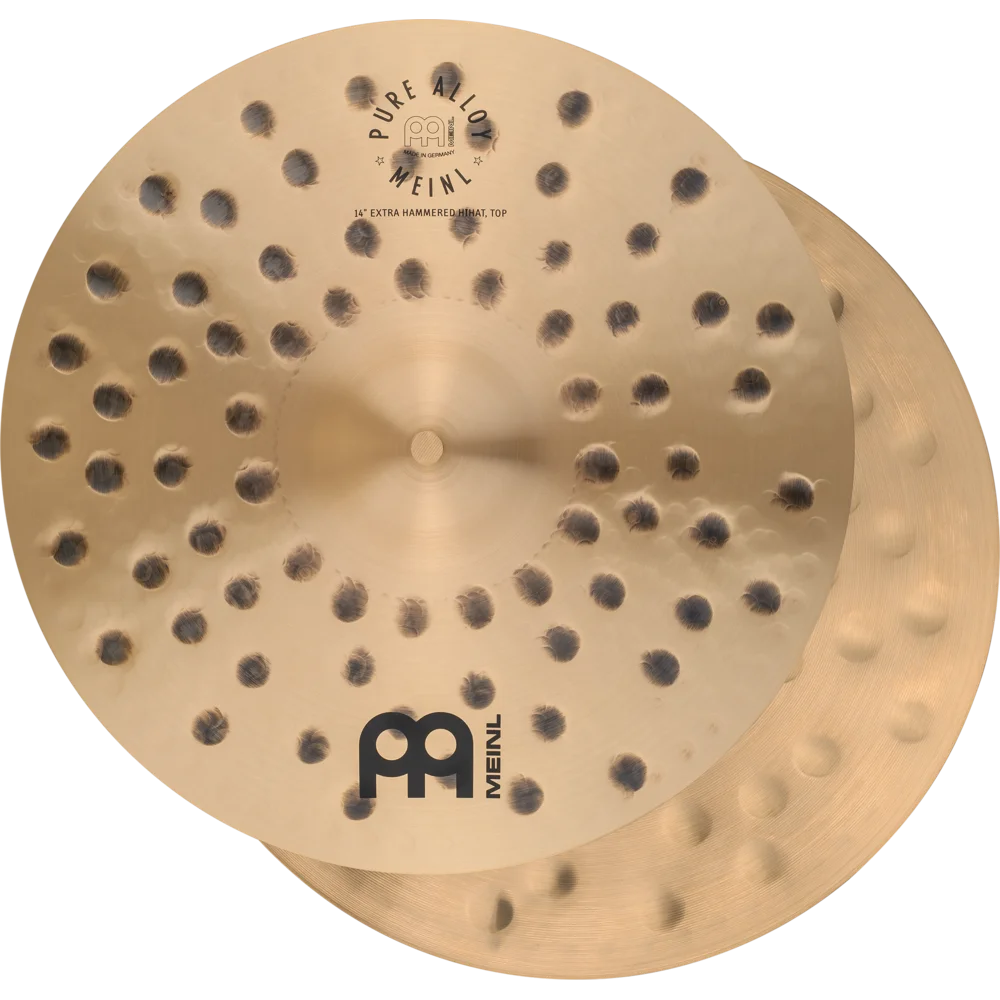 Meinl Pure Alloy Extra Hammered Hi Hat Cymbals 14" - Drum Center Of Portsmouth