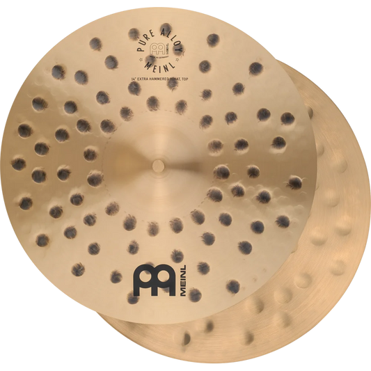 Meinl Pure Alloy Extra Hammered Hi Hat Cymbals 14" - Drum Center Of Portsmouth