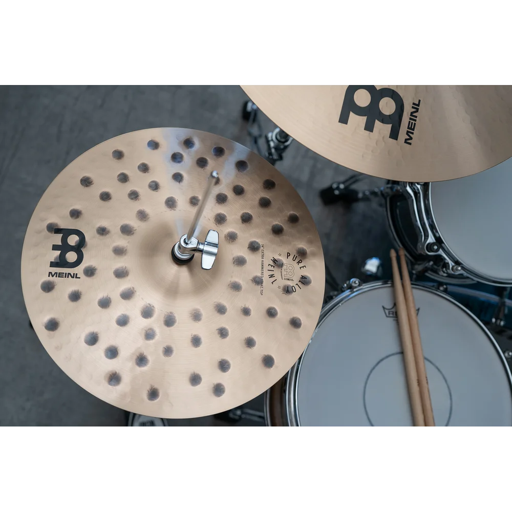 Meinl Pure Alloy Extra Hammered Hi Hat Cymbals 14" - Drum Center Of Portsmouth