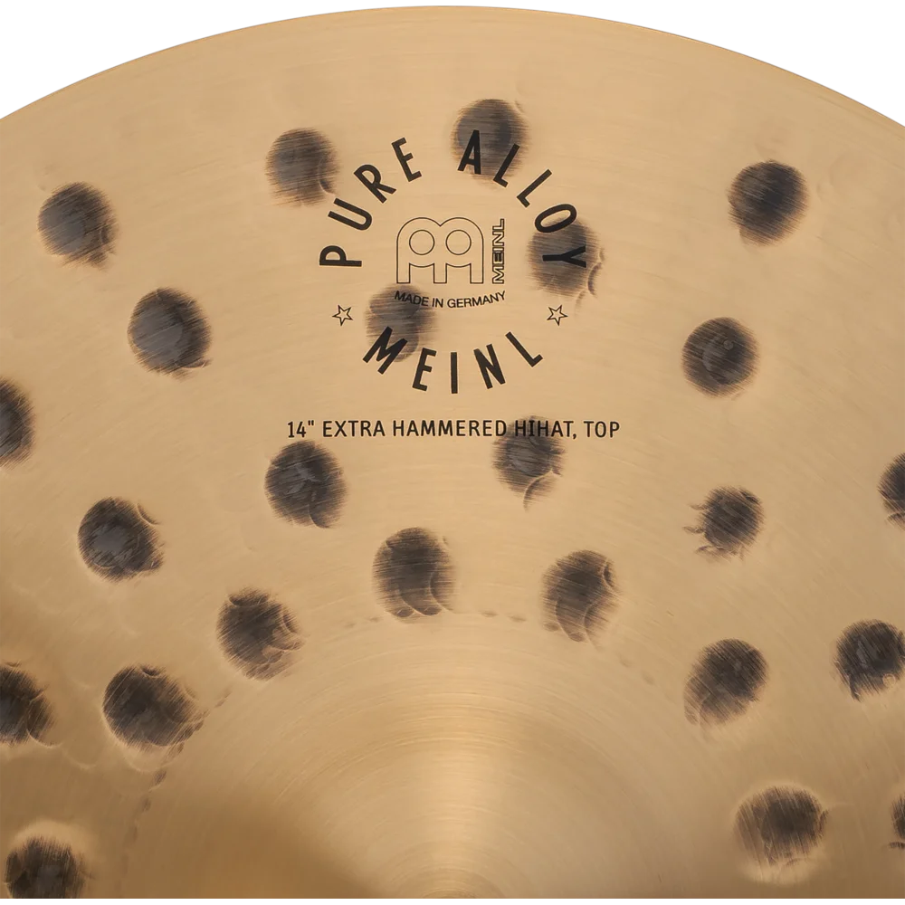 Meinl Pure Alloy Extra Hammered Hi Hat Cymbals 14" - Drum Center Of Portsmouth
