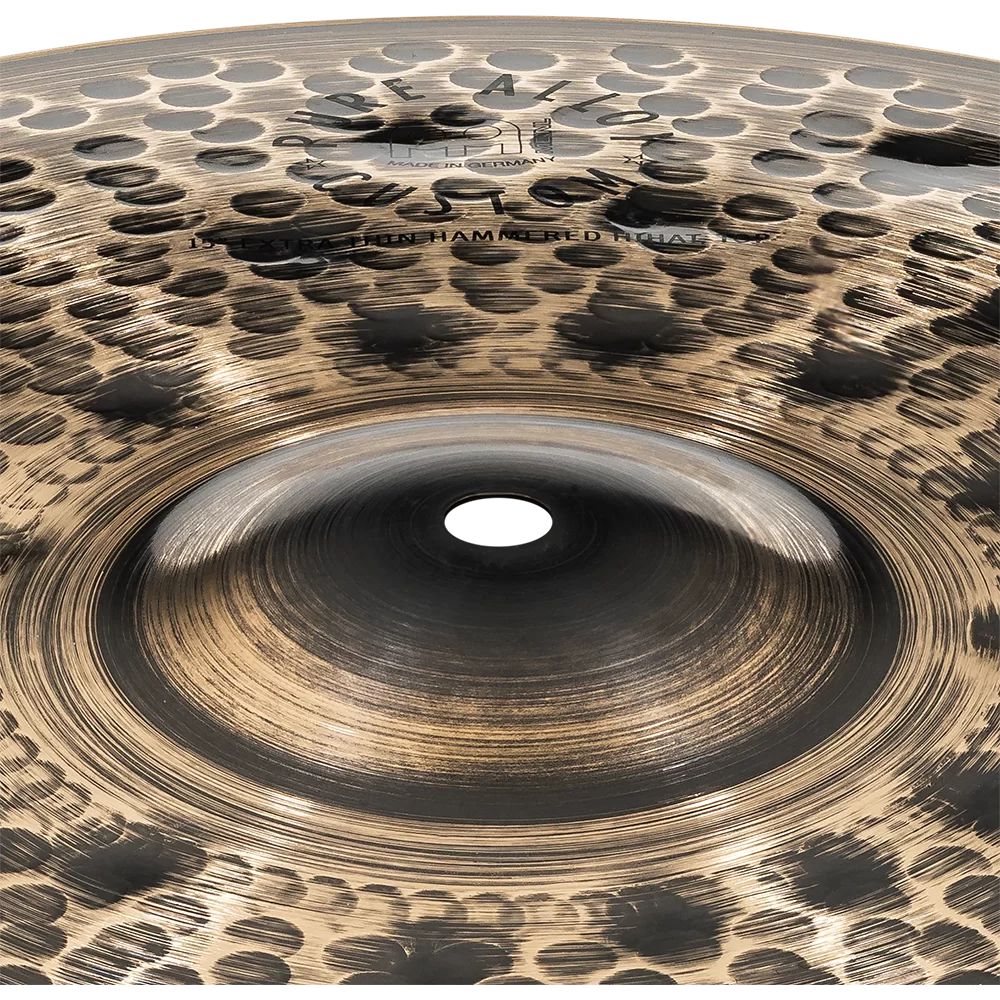 Meinl Pure Alloy Custom Extra Thin Hammered Hi Hat Cymbals 15"