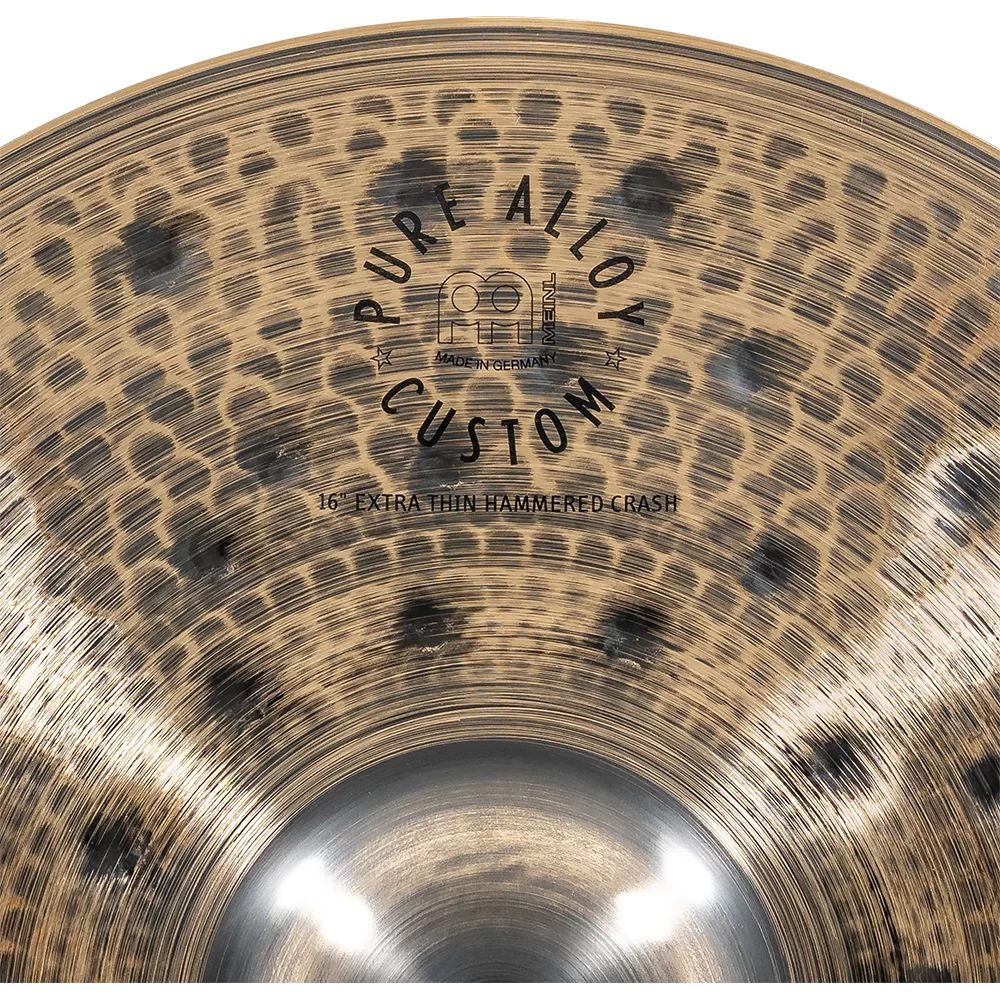 Meinl Pure Alloy Custom Extra Thin Hammered Crash Cymbal 16"
