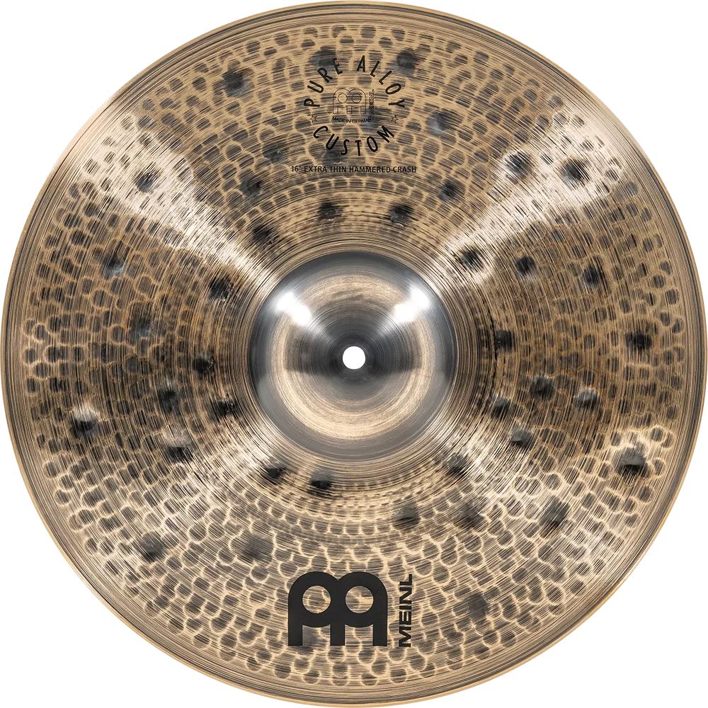 Meinl Pure Alloy Custom Extra Thin Hammered Crash Cymbal 16"