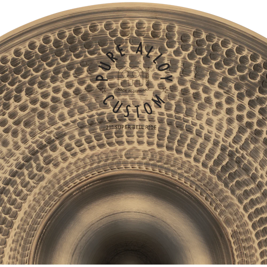 Meinl Pure Alloy Custom Super Bell Ride Cymbal 21" - Drum Center Of Portsmouth