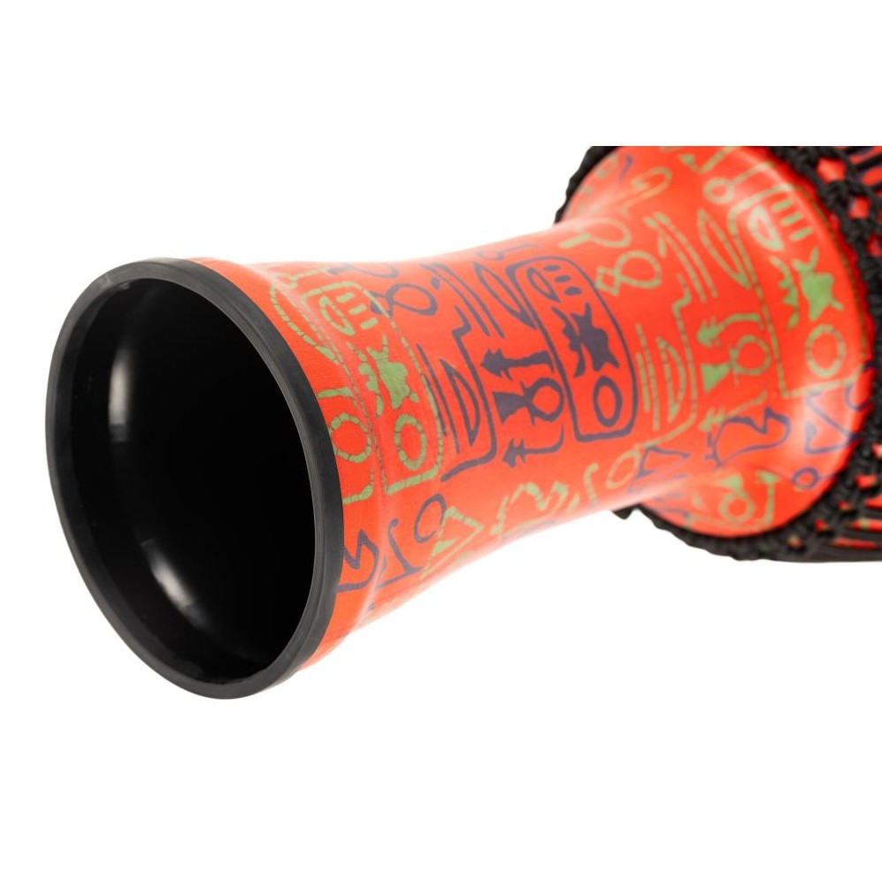 Meinl Rope Tuned Travel Djembe, 14, Pharaoh's Script, Synthetic Head - Drum Center Of Portsmouth