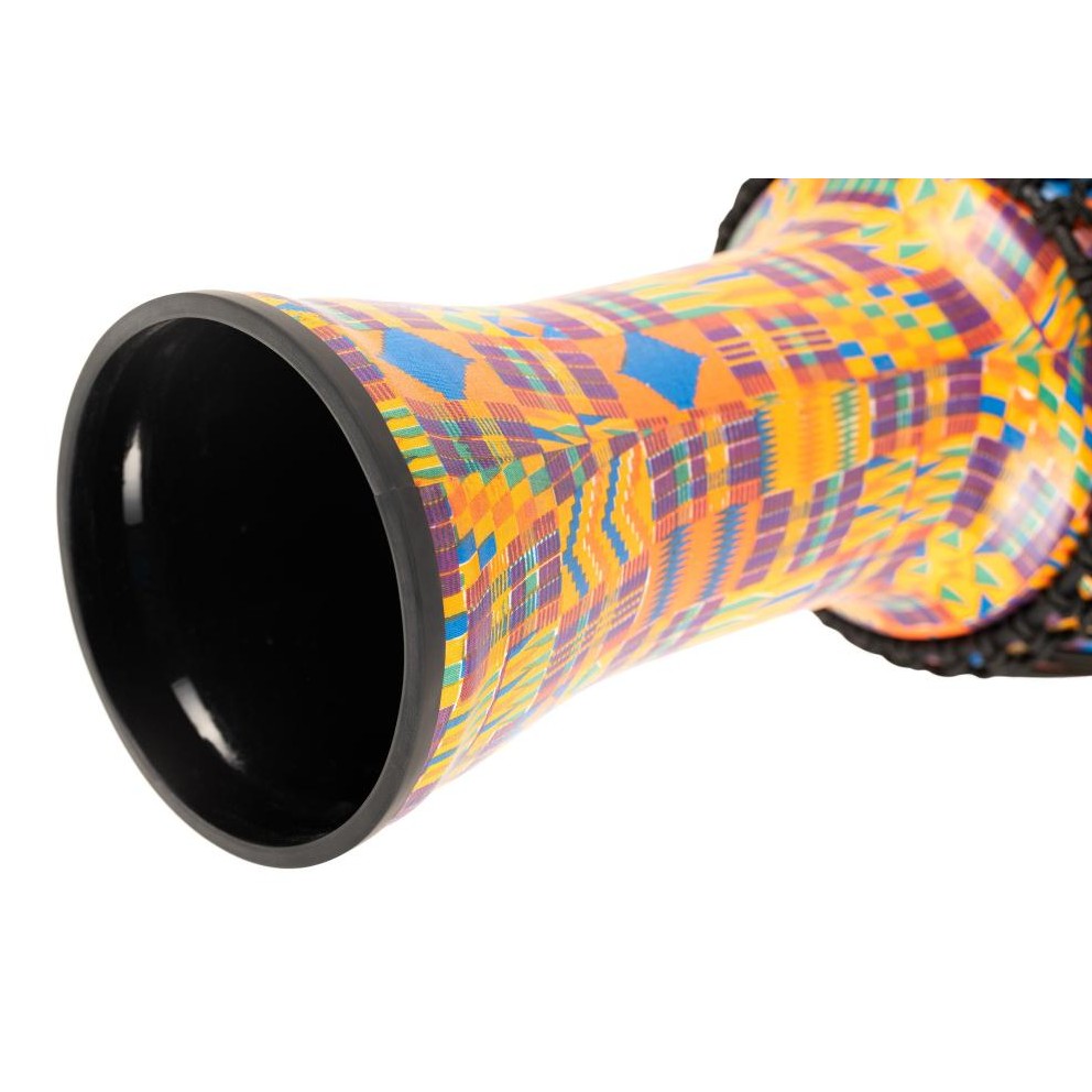 Meinl Rope Tuned Travel Djembe, 12, Kenyan Quilt, Goat Head - Drum Center Of Portsmouth